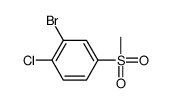 2-bromo-1-chloro-4-methylsulfonylbenzene结构式