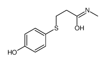 3-(4-hydroxyphenyl)sulfanyl-N-methylpropanamide Structure
