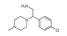 2-(4-Chlorophenyl)-2-(4-methyl-1-piperazinyl)ethanamine Structure