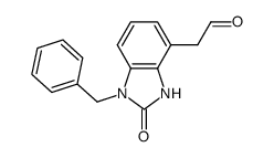 (1-Benzyl-2-oxo-2,3-dihydro-1H-benzoimidazol-4-yl)-acetaldehyde结构式