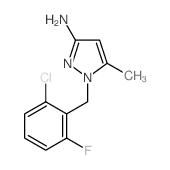 1-(2-Chloro-6-fluorobenzyl)-5-methyl-1H-pyrazol-3-amine Structure