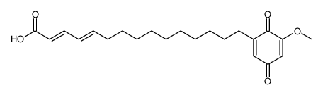 15-(6-methoxy-1,4-benzoquinon-2-yl)-2,4-pentadecadienoic acid Structure