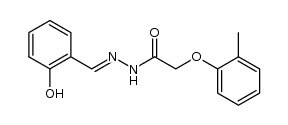 N'-(2-hydroxybenzylidene)-2-(o-tolyloxy)acetohydrazide结构式