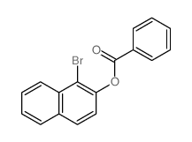 (1-bromonaphthalen-2-yl) benzoate结构式