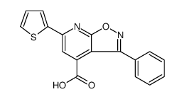 Isoxazolo[5,4-b]pyridine-4-carboxylic acid, 3-phenyl-6-(2-thienyl) Structure