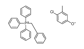 benzyltriphenylphosphonium, salt with p-chloro-m-cresol (1:1) structure