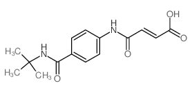 (E)-4-{4-[(tert-Butylamino)carbonyl]anilino}-4-oxo-2-butenoic acid Structure