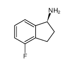 (S)-4-Fluoro-2,3-dihydro-1H-inden-1-amine Structure