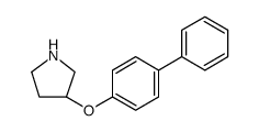 Pyrrolidine, 3-([1,1'-biphenyl]-4-yloxy)-结构式