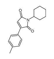 1-cyclohexyl-3-(p-tolyl)-1H-pyrrole-2,5-dione结构式