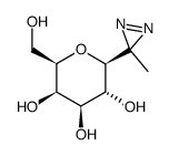 3,7-anhydro-2-azi-1,2-dideoxyoctitol structure