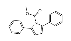 2,5-diphenyl-pyrrole-1-carboxylic acid methyl ester Structure