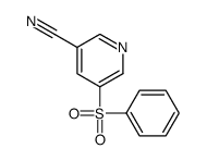 5-(benzenesulfonyl)pyridine-3-carbonitrile结构式