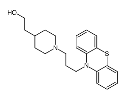 4-Piperidineethanol, 1-(3-phenothiazin-10-ylpropyl)-结构式