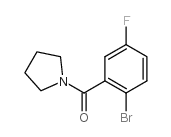 2-(吡咯烷-1-羰基)-4-氟-1-溴苯结构式