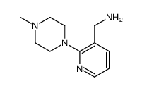 [2-(4-methylpiperazin-1-yl)pyridin-3-yl]methanamine Structure