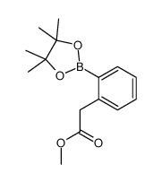 2-(2-(4,4,5,5-四甲基-1,3,2-二氧硼杂环戊烷-2-基)苯基)乙酸甲酯结构式