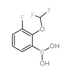 [2-(difluoromethoxy)-3-fluorophenyl]boronic acid结构式