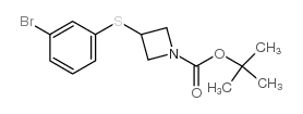 tert-butyl 3-(3-bromophenyl)sulfanylazetidine-1-carboxylate Structure
