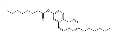 (7-hexylphenanthren-2-yl) nonanoate结构式