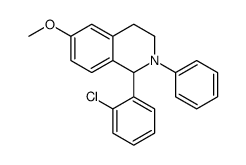 1-(2-chlorophenyl)-6-methoxy-2-phenyl-3,4-dihydro-1H-isoquinoline结构式
