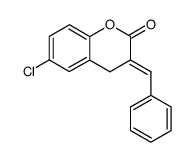 6-Chloro-3-[1-phenyl-meth-(E)-ylidene]-chroman-2-one Structure