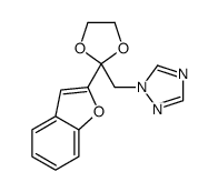 1-[[2-(1-benzofuran-2-yl)-1,3-dioxolan-2-yl]methyl]-1,2,4-triazole结构式