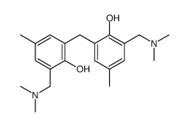 6,6'-bis-dimethylaminomethyl-4,4'-dimethyl-2,2'-methanediyl-di-phenol Structure