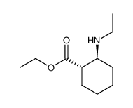 (+-)-trans-2-ethylamino-cyclohexanecarboxylic acid ethyl ester Structure
