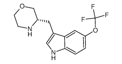 3-[(3S)-morpholin-3-ylmethyl]-5-(trifluoromethoxy)-1H-indole Structure