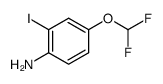 2-iodo-4-difluoromethoxyaniline结构式