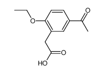 (5-acetyl-2-ethoxy-phenyl)-acetic acid结构式
