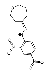 oxepan-4-one-(2,4-dinitro-phenylhydrazone)结构式