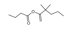 2-butyryloxy-3,3-dimethyl-hex-1-ene结构式