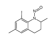 2,6,8-trimethyl-1-nitroso-1,2,3,4-tetrahydro-quinoline结构式