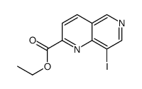 8-Idodo-1,6-naphthyridine-2-carboxylic acid ethyl ester结构式