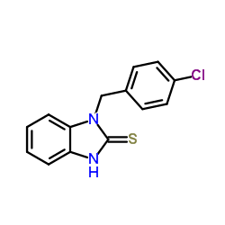 1-(4-Chlorobenzyl)-1H-benzimidazole-2-thiol结构式