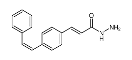 3-[4-(2-phenylethenyl)phenyl]prop-2-enehydrazide Structure