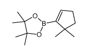 2-(5,5-二甲基-1-环戊烯基)-4,4,5,5-四甲基-1,3,2-二噁硼烷结构式