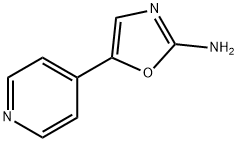 5(吡啶-4-基)恶唑-2-胺结构式