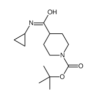 tert-butyl 4-(cyclopropylcarbamoyl)piperidine-1-carboxylate Structure