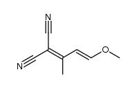 [(2E)-3-methoxy-1-methylprop-2-en-1-ylidene]malononitrile Structure