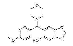 6-[(4-methoxyphenyl)(4-morpholinyl)methyl]-1,3-benzodioxol-5-ol结构式