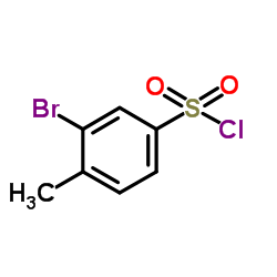 3-bromo-4-Methylbenzene-1-sulfonyl chloride结构式