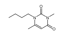 1-butyl-3,6-dimethyl-1H-pyrimidine-2,4-dione结构式
