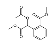 methyl 2-acetoxy-2-(2-methoxycarbonylphenyl)acetate Structure