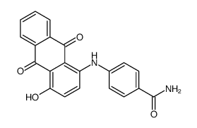 4-[(9,10-Dihydro-4-hydroxy-9,10-dioxoanthracen-1-yl)amino]benzamide结构式