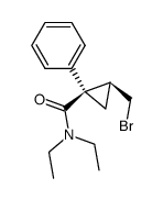 (Z)-1-phenyl-2-(bromomethyl)-N,N-diethylcyclopropanecarboxamide Structure