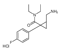 [(1S,2R)-2-(diethylcarbamoyl)-2-(4-fluorophenyl)cyclopropyl]methylazanium,chloride结构式