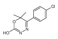 5-(4-chlorophenyl)-6,6-dimethyl-3H-1,3,4-oxadiazin-2-one结构式